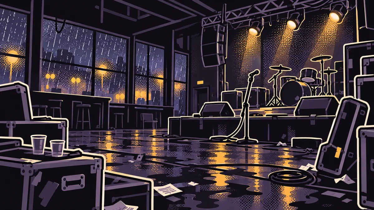 Battle lost: a quiet stage after the show